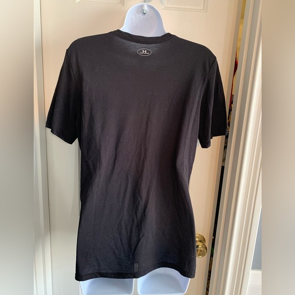 💖 Under Armour Armor t-shirt Shirt Black Neon Pink Yellow Purple Athletic Tee - Picture 5 of 9